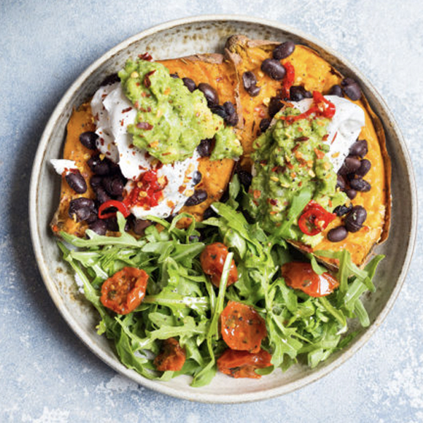 loaded mexican sweet potatoes